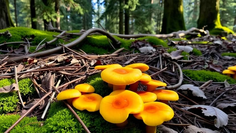 Vart hittar man kantareller i skogen