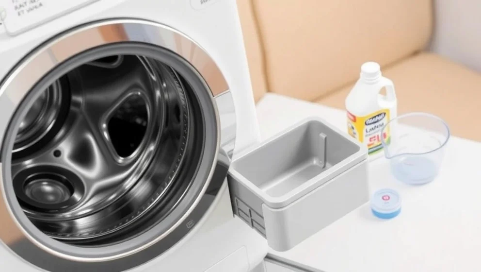 Vart lägger man tvättmedel i tvättmaskinen
