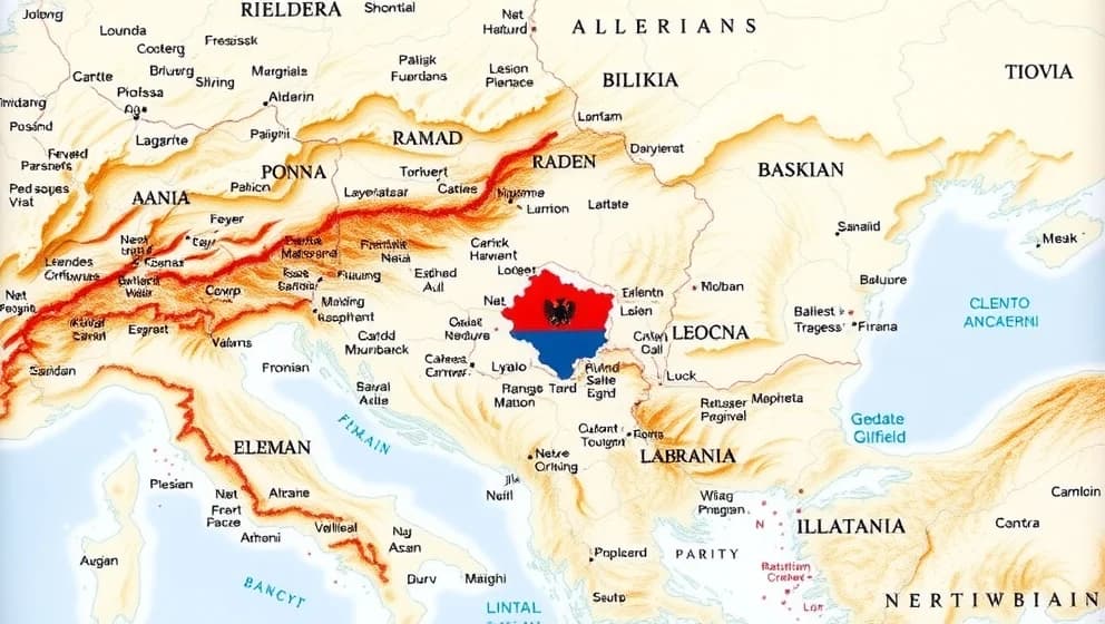 Vart ligger Albanien på kartan