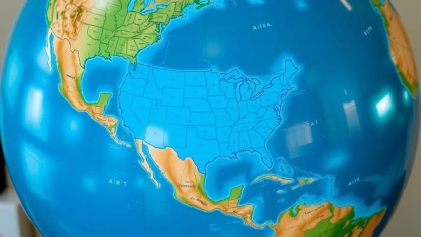 Var ligger USA på världskartan