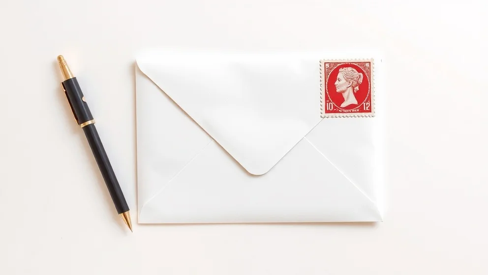 Vart sätter man frimärket på ett brev