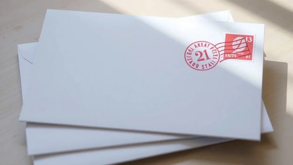 Vart ska frimärket sitta på kuvertet