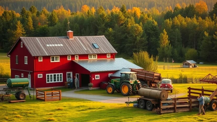 Vart spelas Farmen in och när började serien